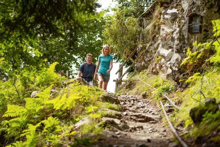 Der Felsenweg zur Leiteralm