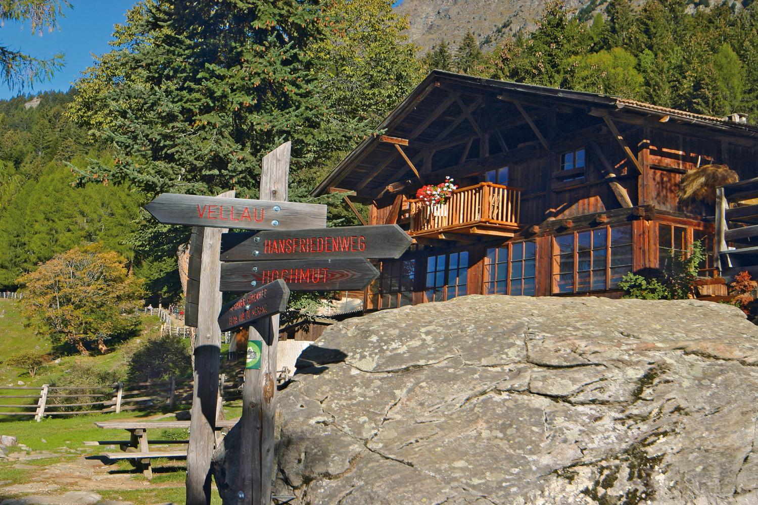 Malga Leiter Alm, cartello